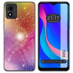 Funda Silicona para TCL 305i diseño Abstracto Dibujos