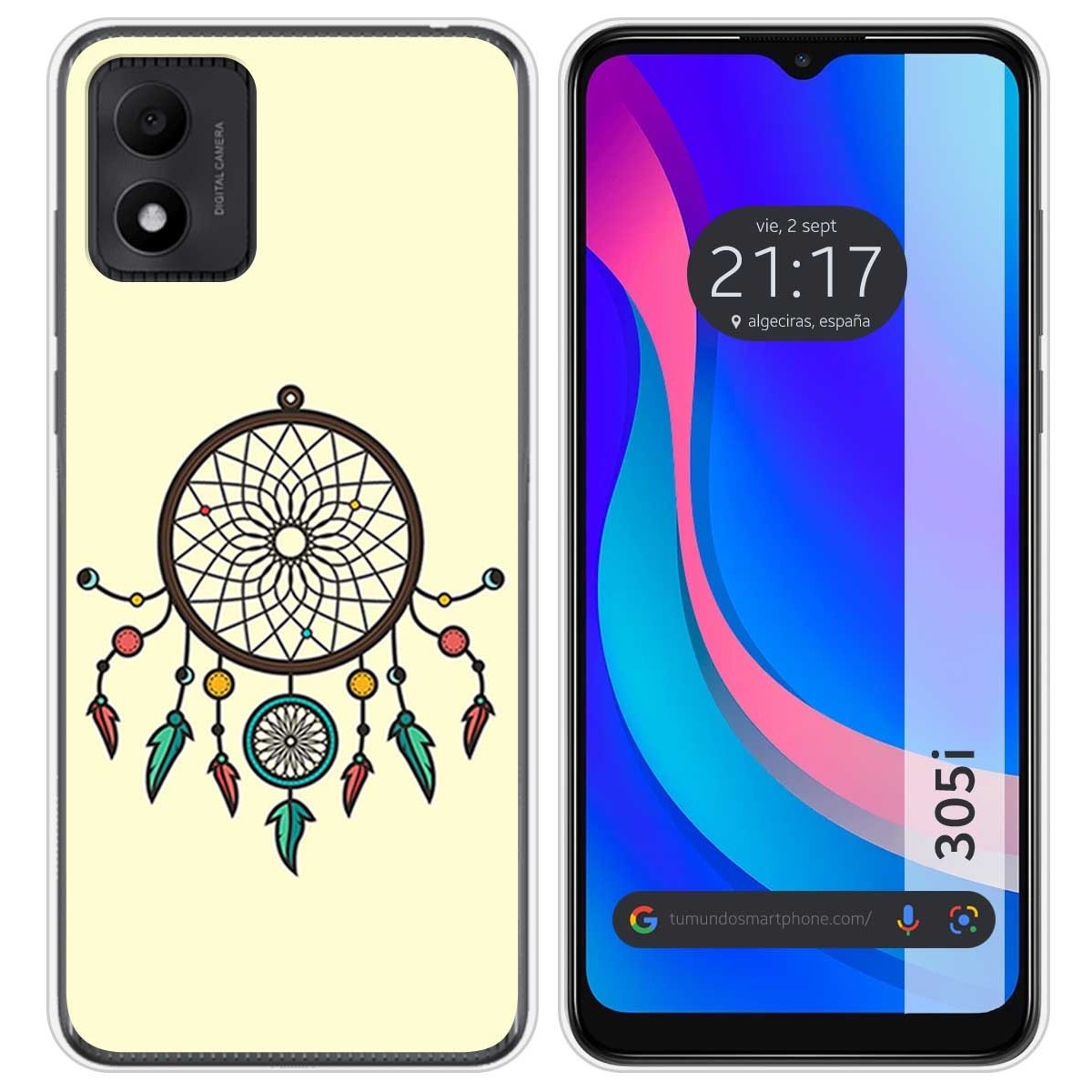 Funda Silicona para TCL 305i diseño Atrapasueños Dibujos