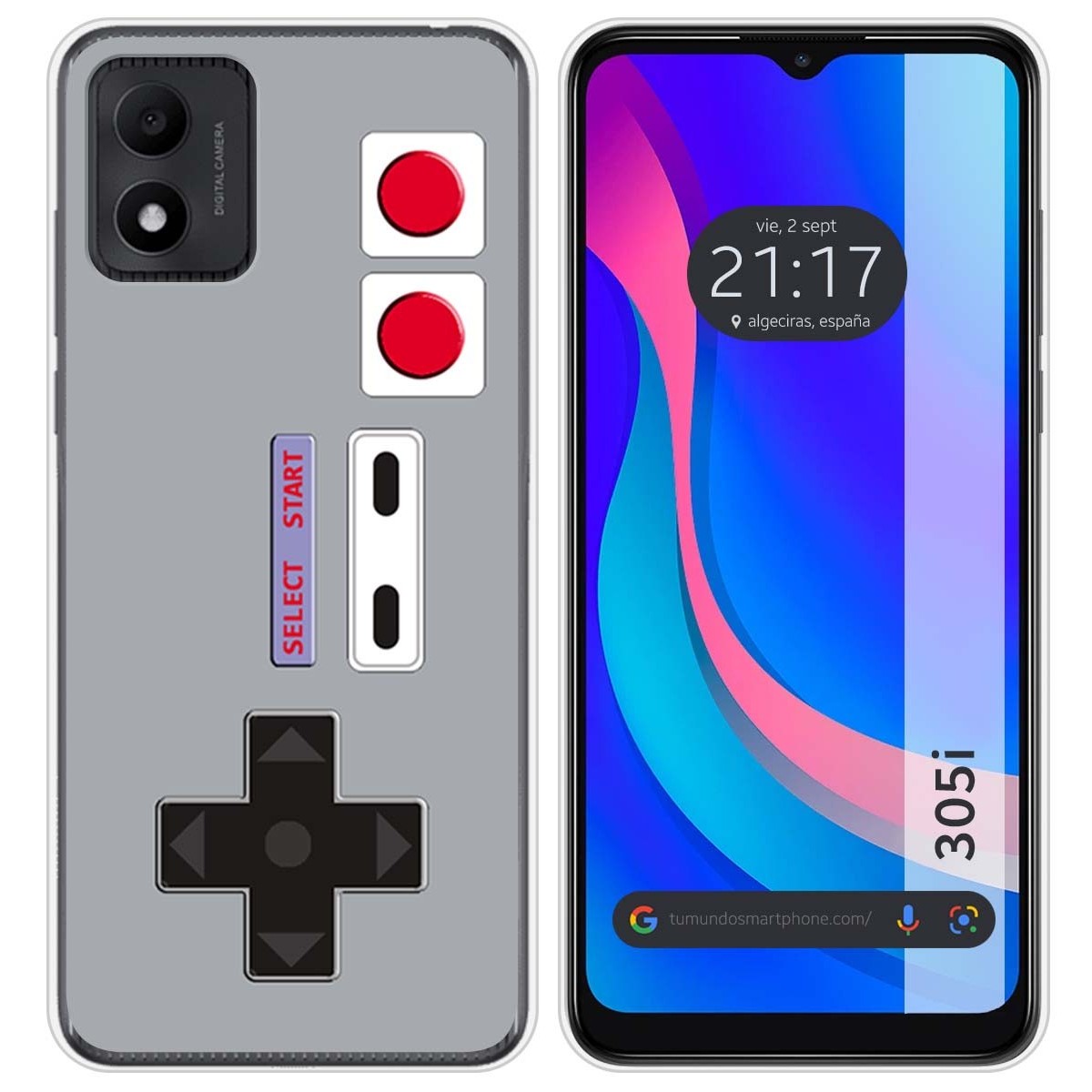 Funda Silicona para TCL 305i diseño Consola Dibujos
