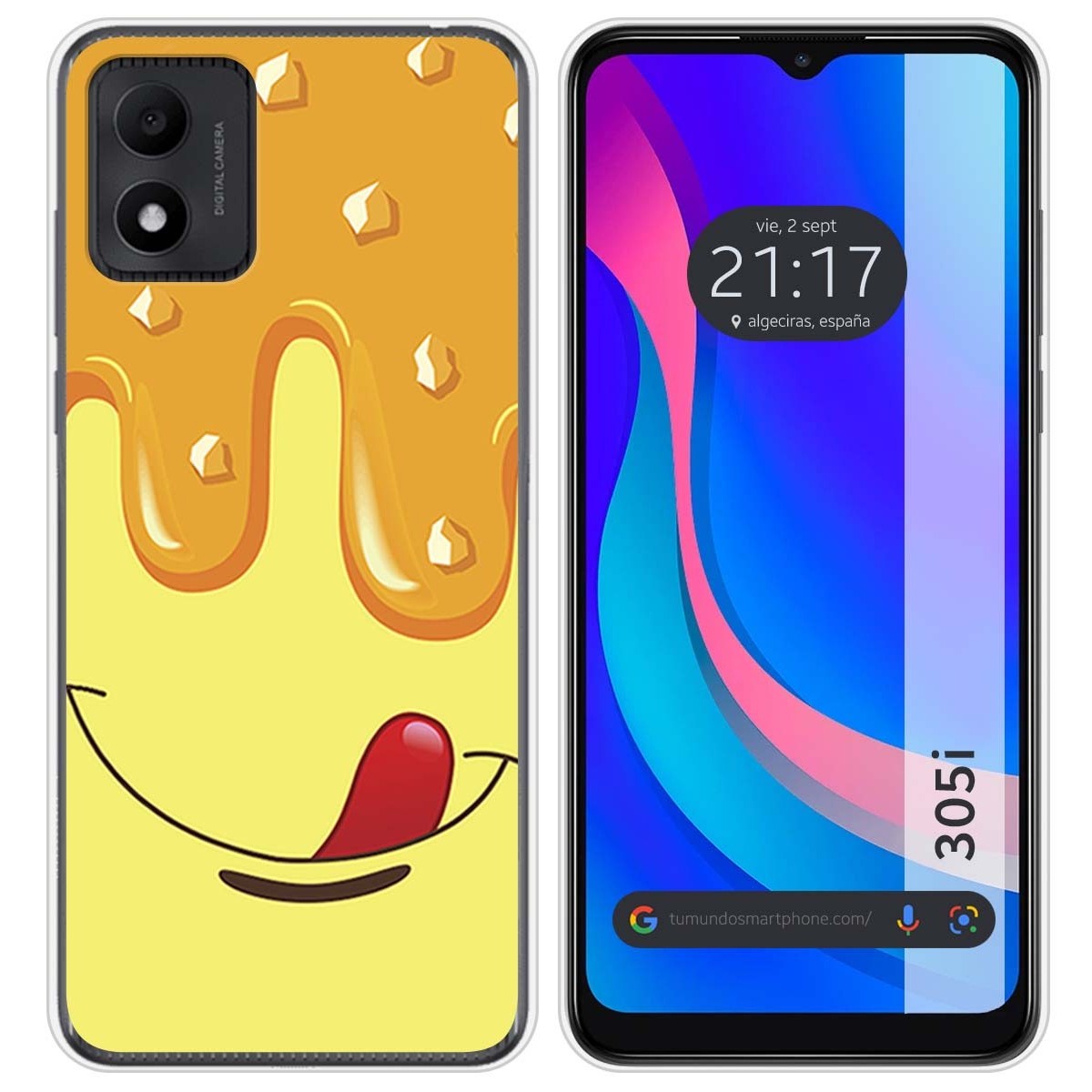 Funda Silicona para TCL 305i diseño Helado Vainilla Dibujos