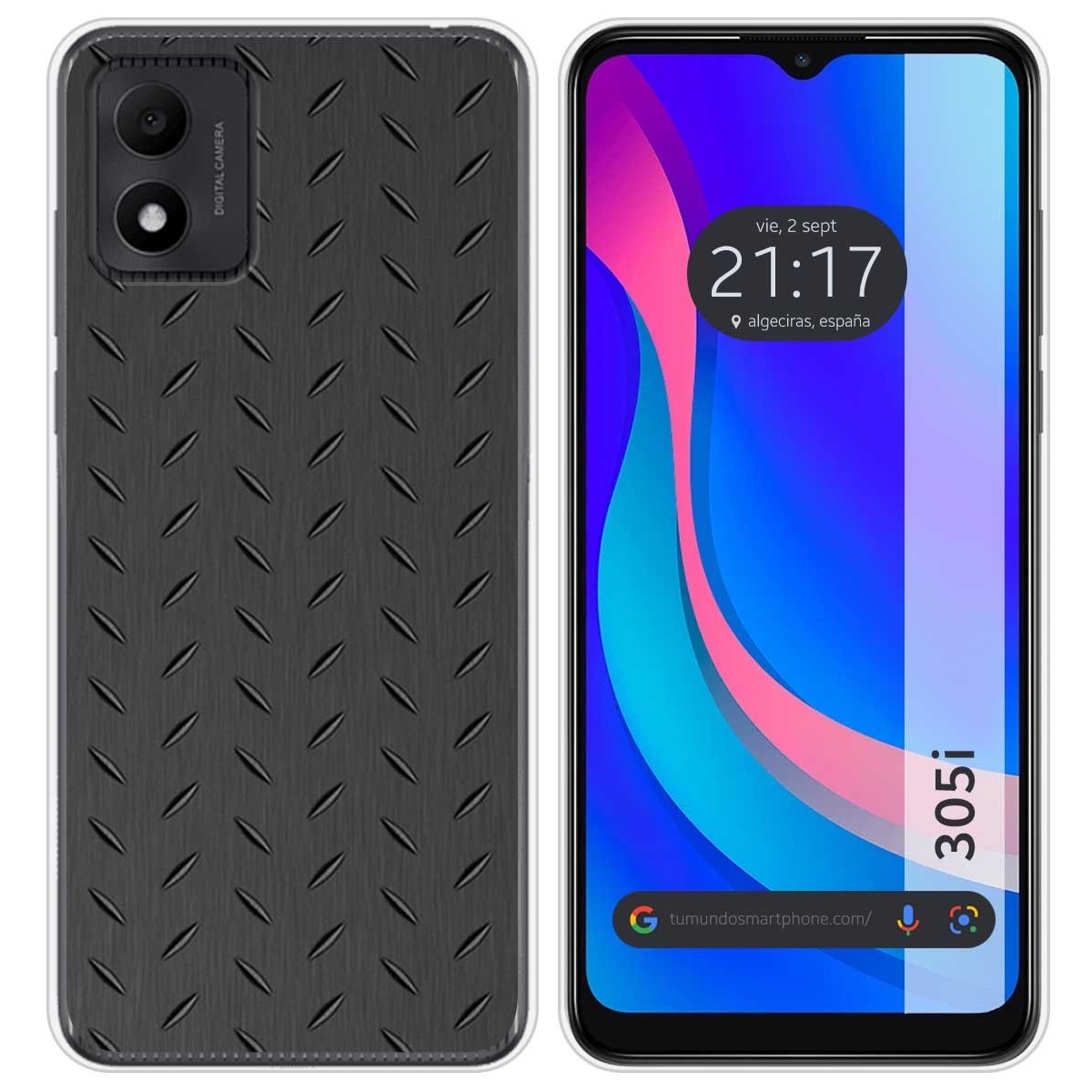 Funda Silicona para TCL 305i diseño Metal Dibujos