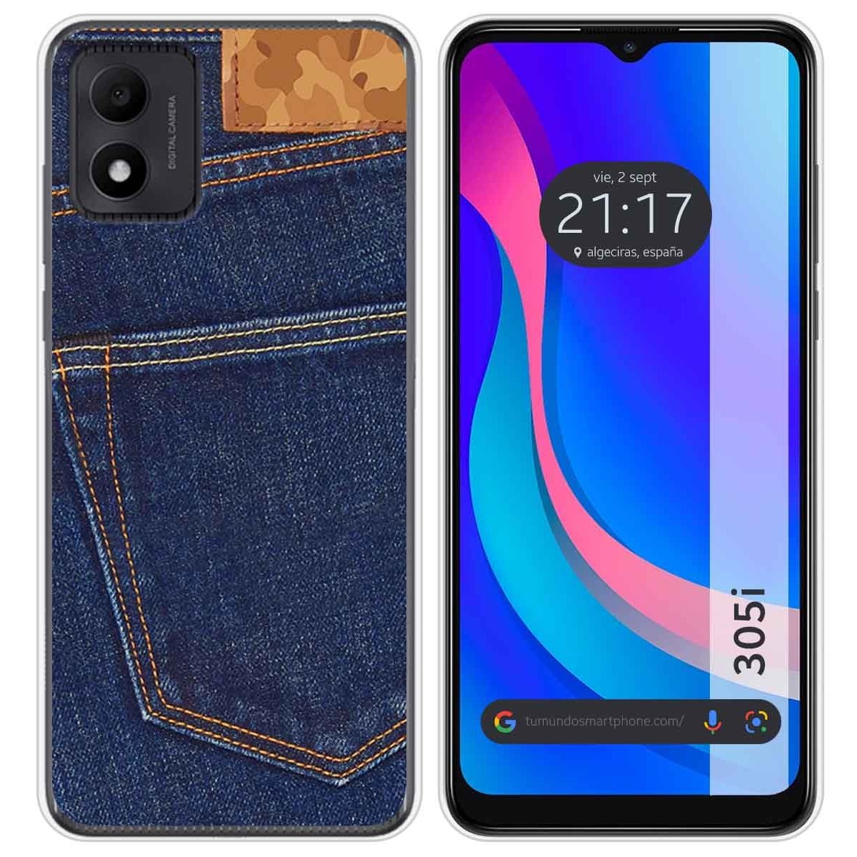 Funda Silicona para TCL 305i diseño Vaquero Dibujos