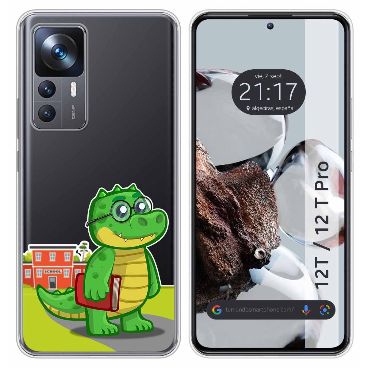 Funda Silicona Transparente para Xiaomi 12T / 12T Pro 5G diseño Coco Dibujos