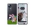 Funda Silicona Transparente para Xiaomi 12T / 12T Pro 5G diseño Conejo Dibujos
