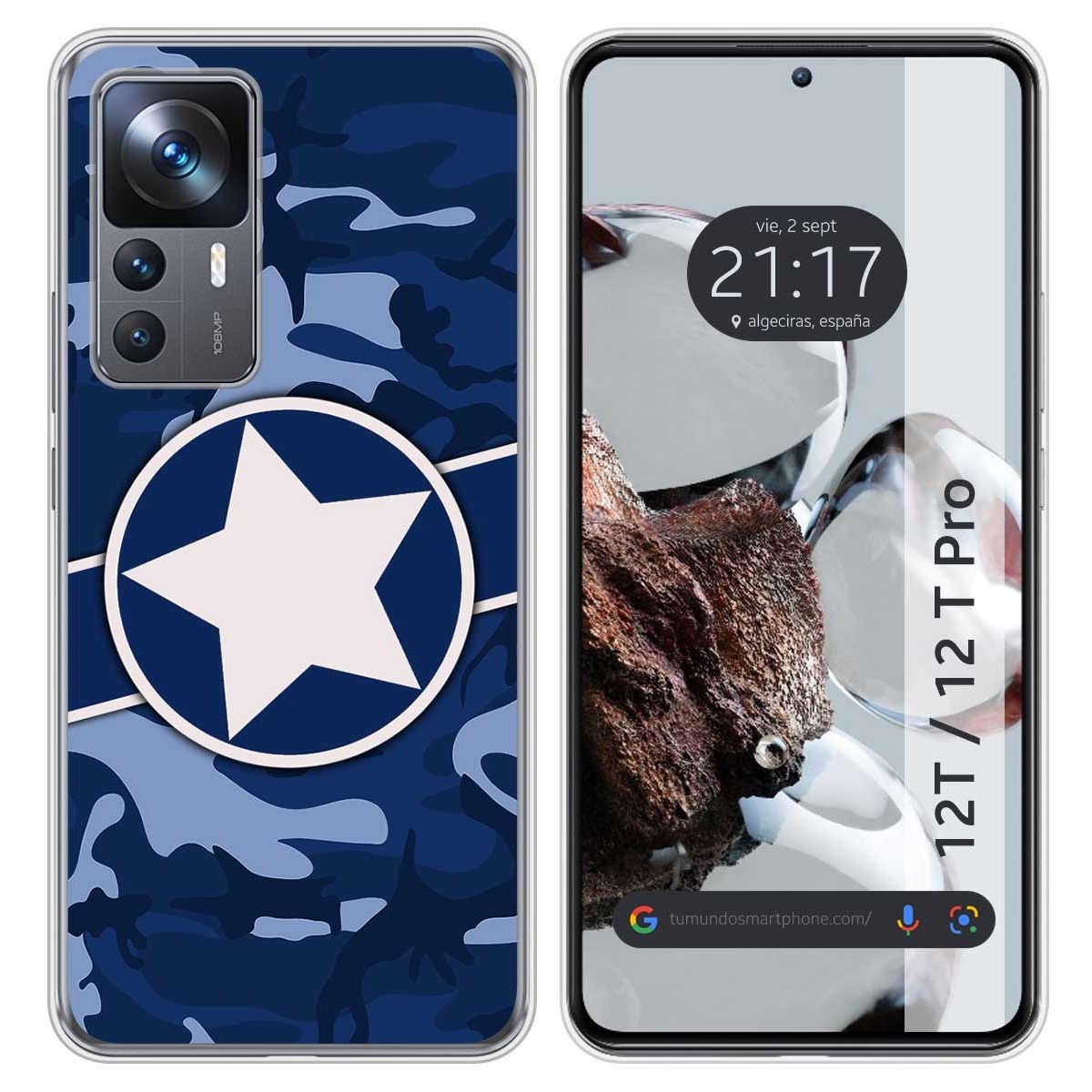 Funda Silicona para Xiaomi 12T / 12T Pro 5G diseño Camuflaje 03 Dibujos
