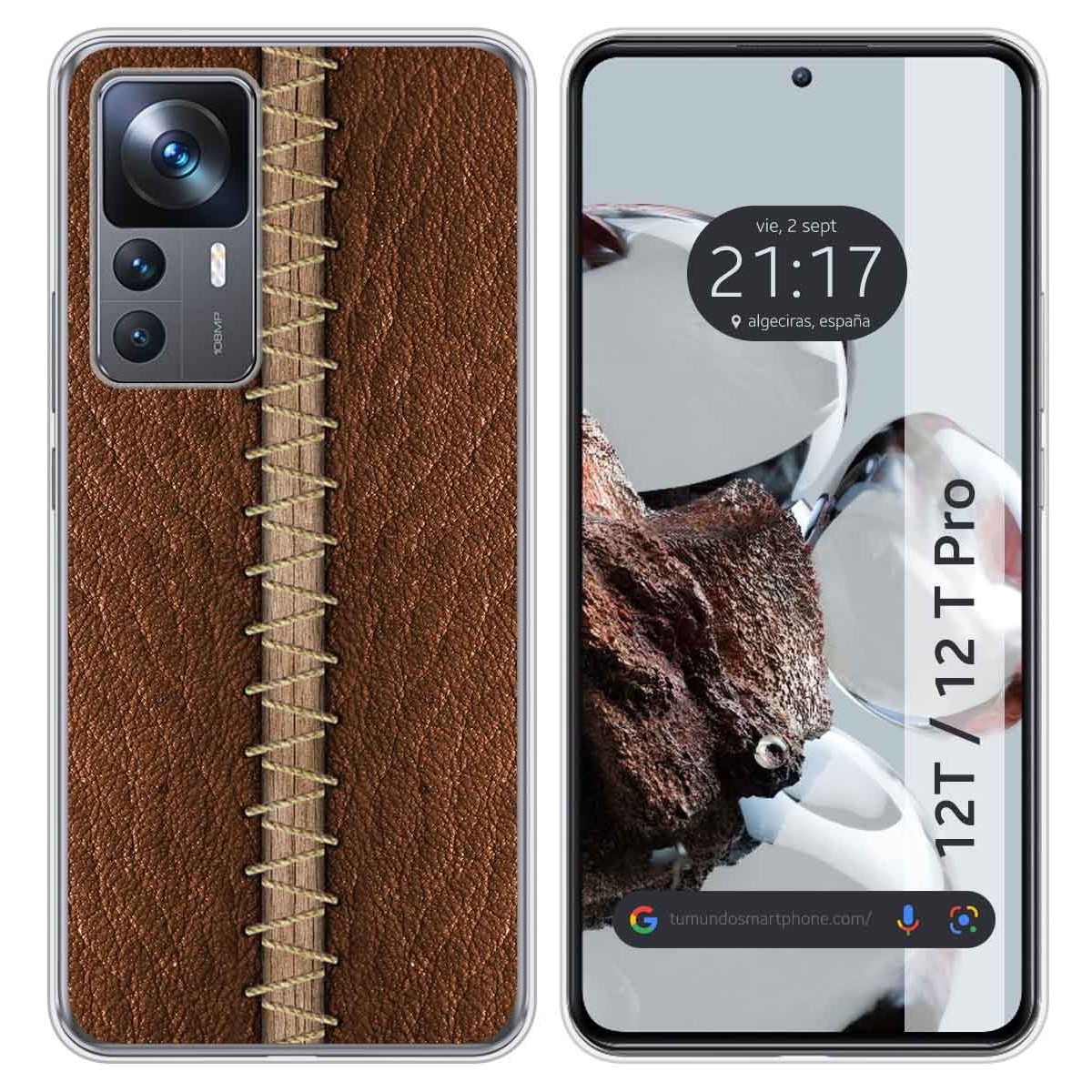 Funda Silicona para Xiaomi 12T / 12T Pro 5G diseño Cuero 01 Dibujos