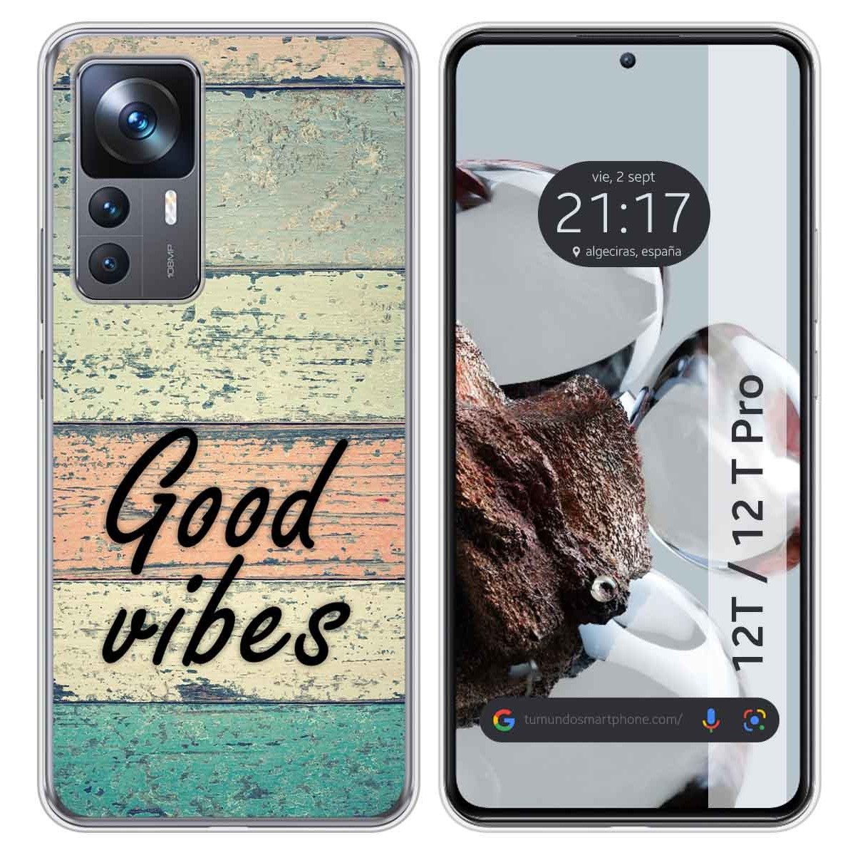Funda Silicona para Xiaomi 12T / 12T Pro 5G diseño Madera 01 Dibujos