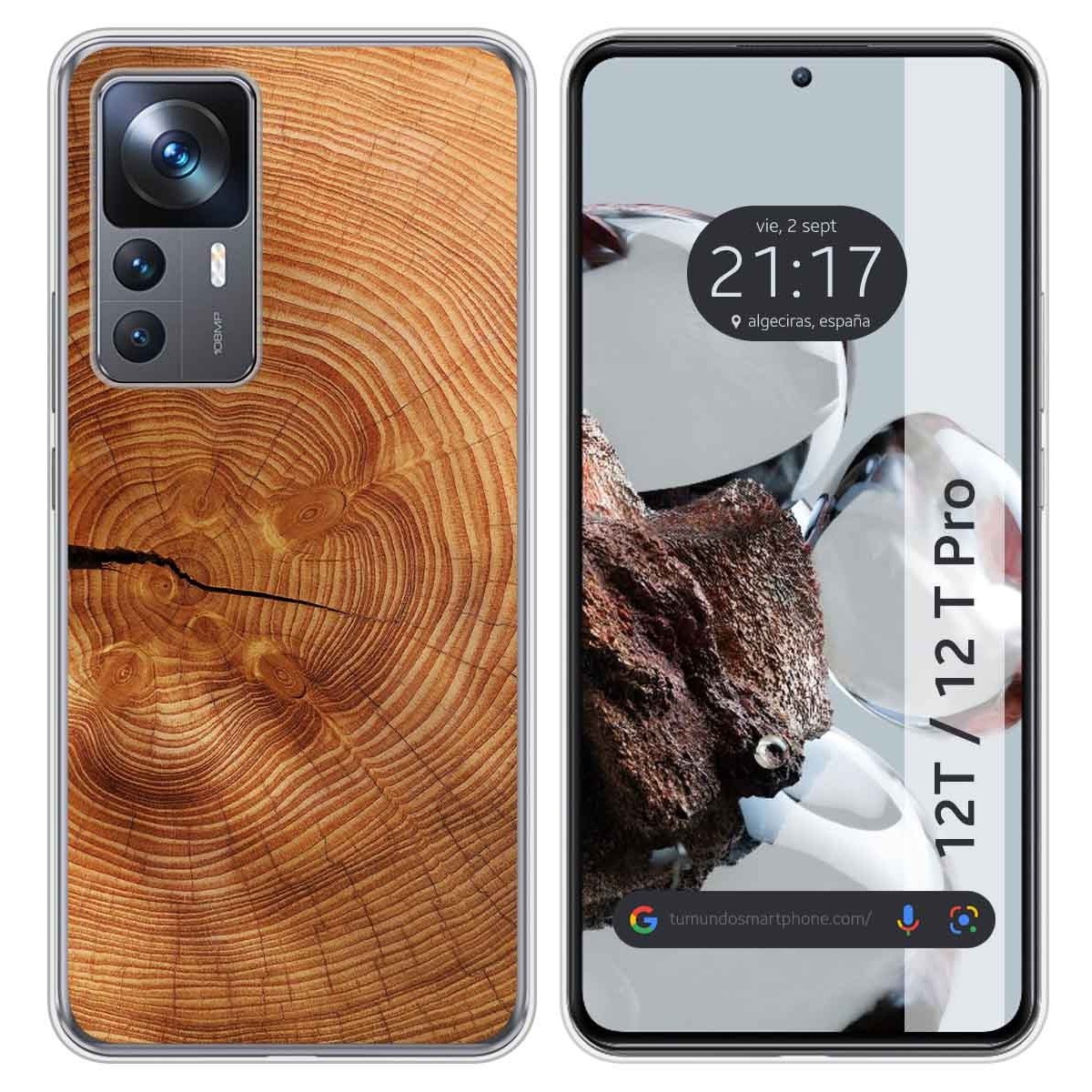 Funda Silicona para Xiaomi 12T / 12T Pro 5G diseño Madera 04 Dibujos