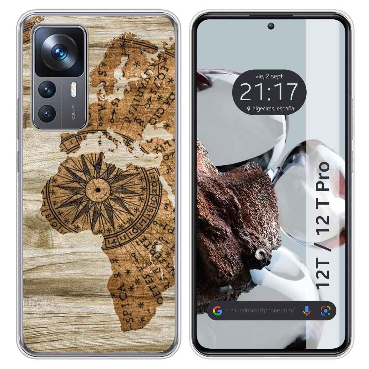 Funda Silicona para Xiaomi 12T / 12T Pro 5G diseño Madera 07 Dibujos
