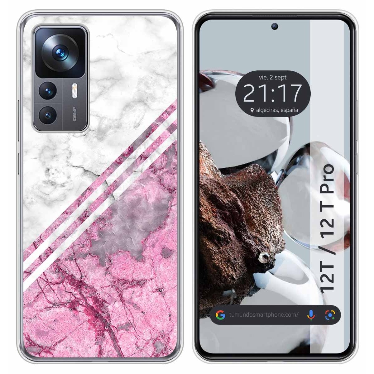 Funda Silicona para Xiaomi 12T / 12T Pro 5G diseño Mármol 03 Dibujos