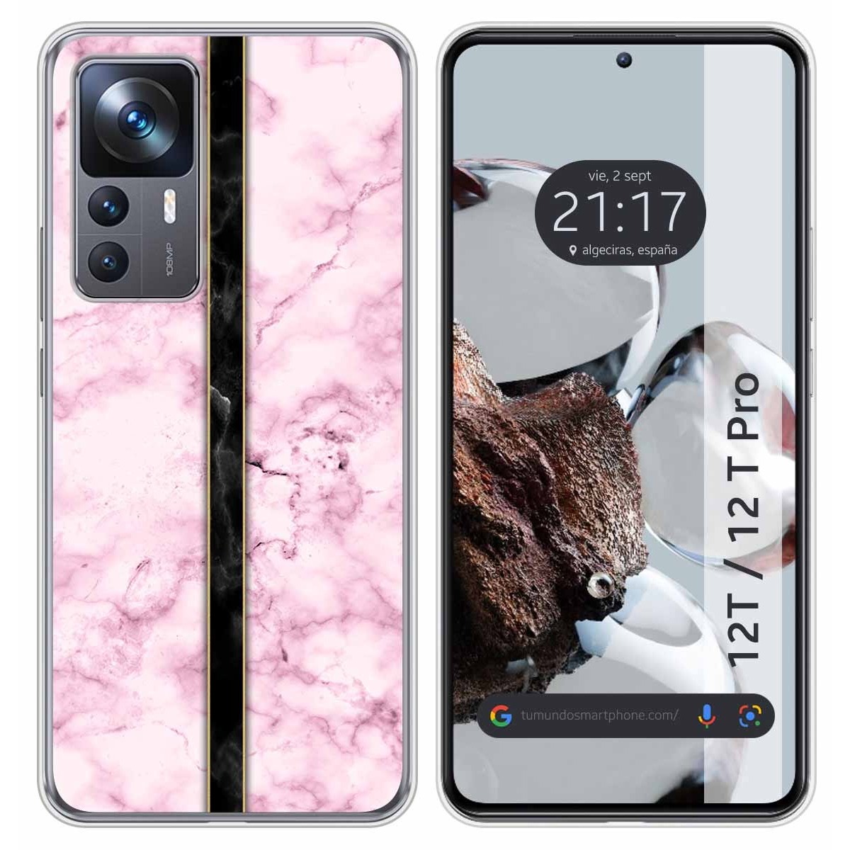 Funda Silicona para Xiaomi 12T / 12T Pro 5G diseño Mármol 04 Dibujos