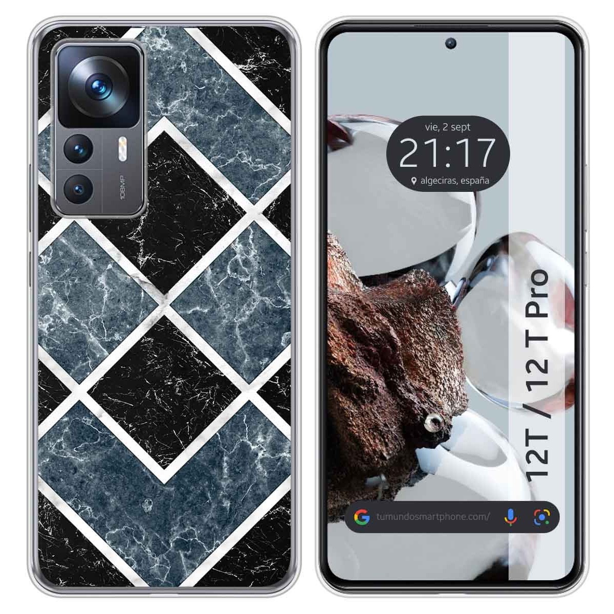 Funda Silicona para Xiaomi 12T / 12T Pro 5G diseño Mármol 06 Dibujos