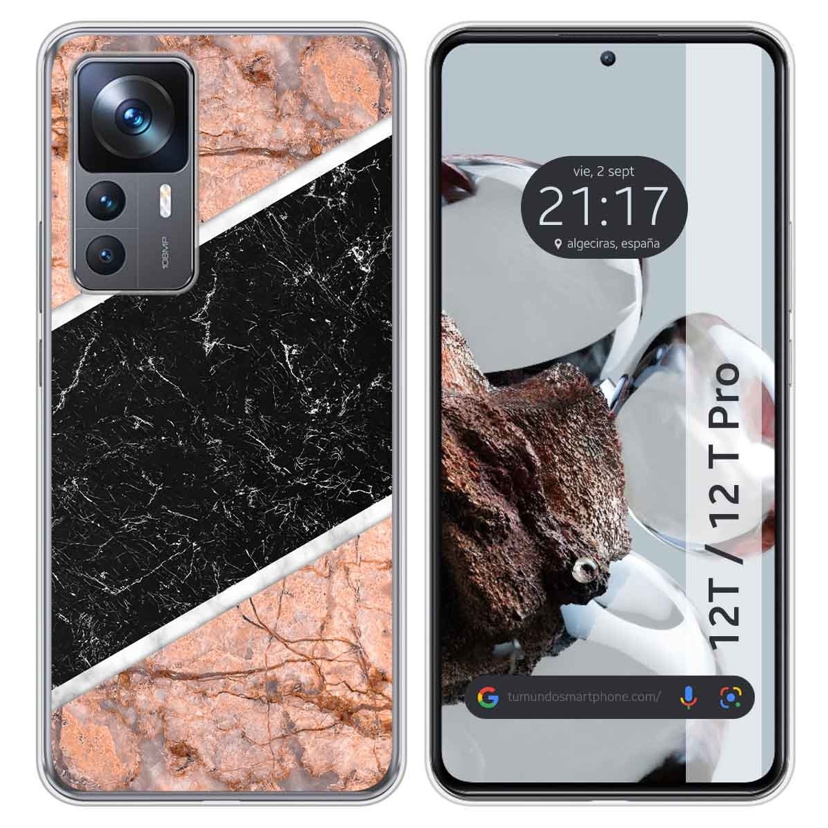 Funda Silicona para Xiaomi 12T / 12T Pro 5G diseño Mármol 07 Dibujos