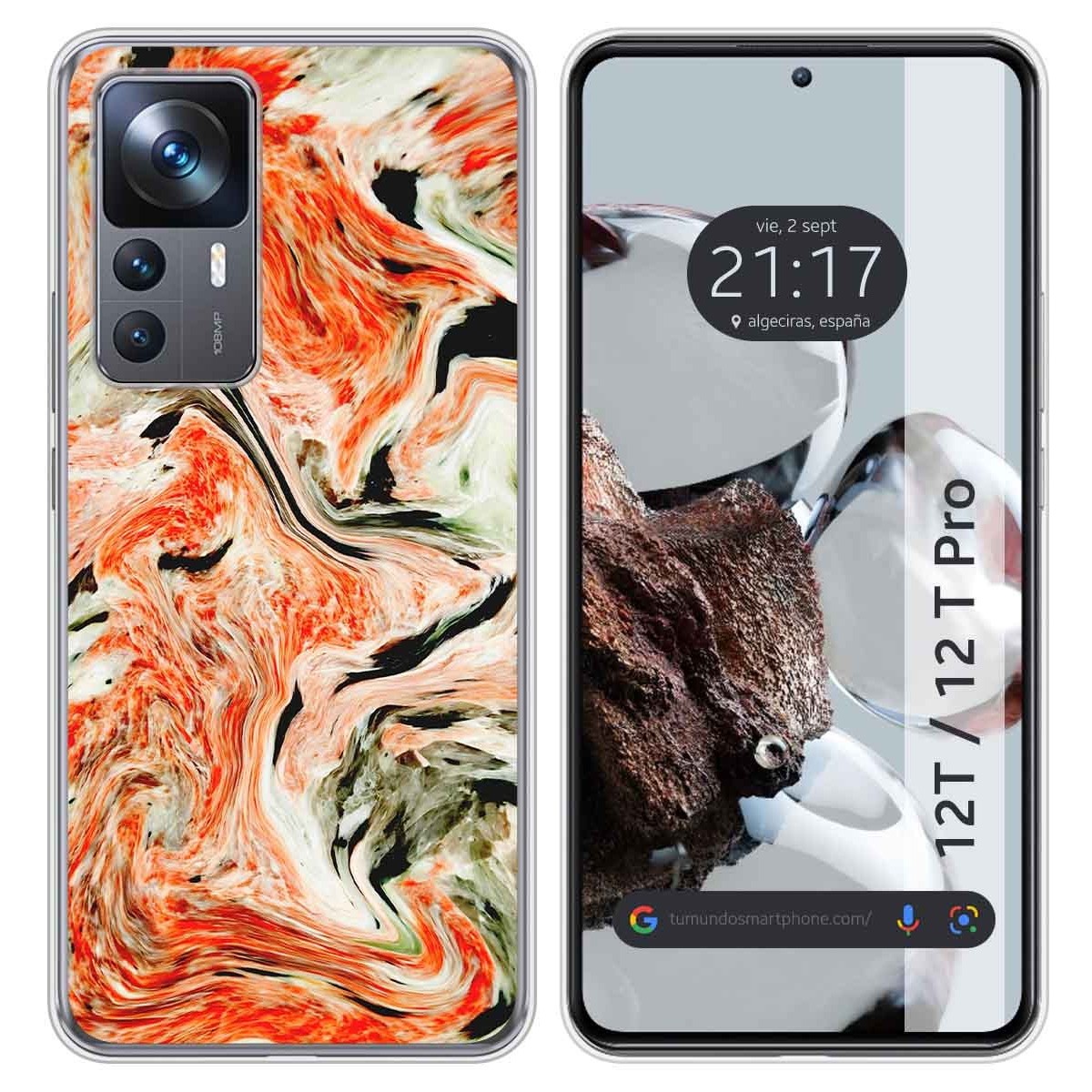 Funda Silicona para Xiaomi 12T / 12T Pro 5G diseño Mármol 12 Dibujos