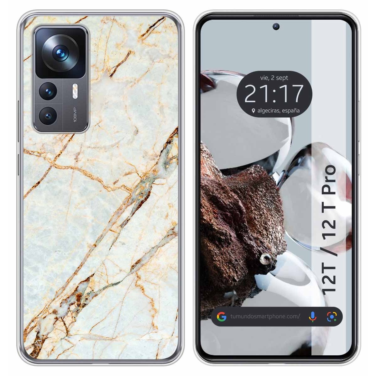 Funda Silicona para Xiaomi 12T / 12T Pro 5G diseño Mármol 13 Dibujos