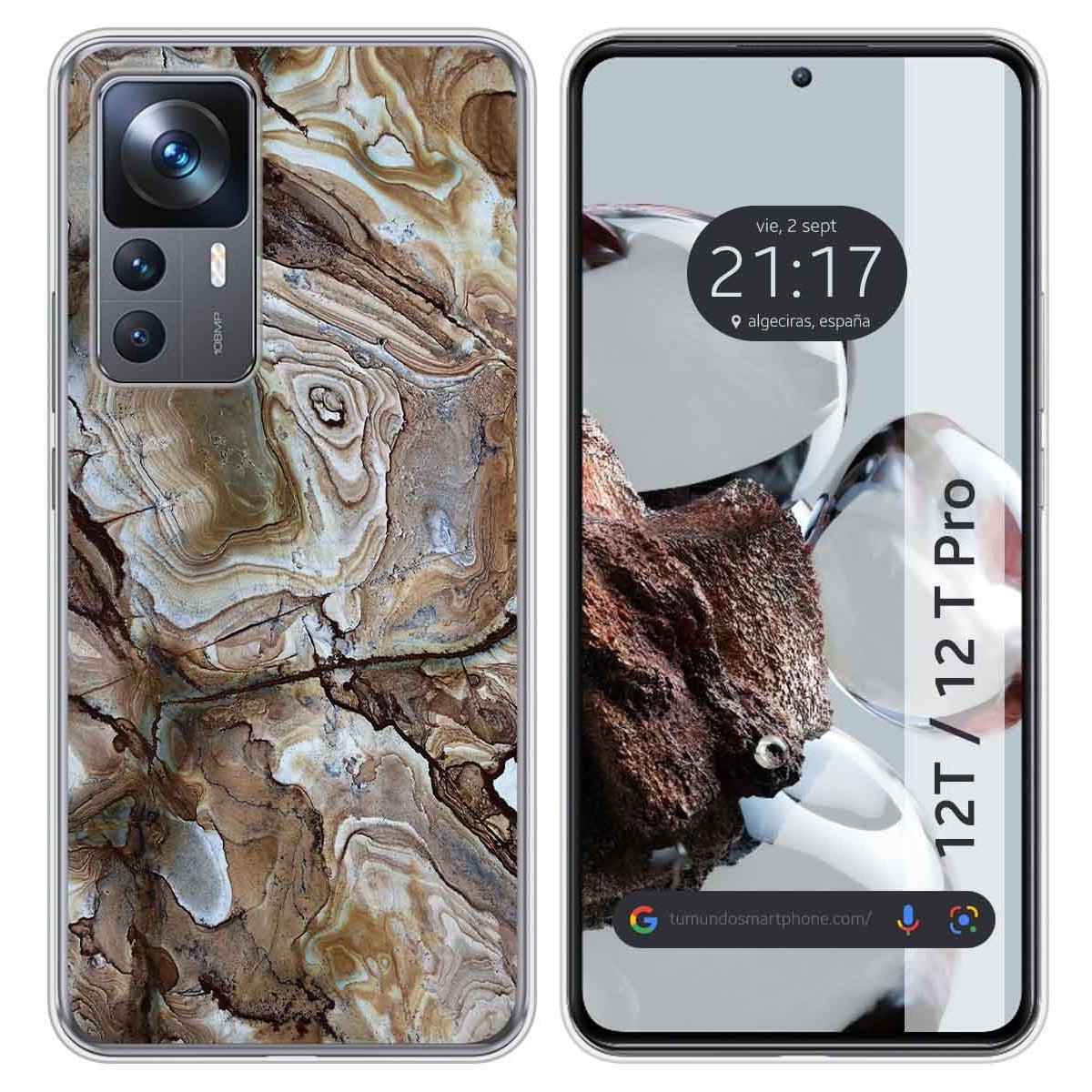 Funda Silicona para Xiaomi 12T / 12T Pro 5G diseño Mármol 14 Dibujos