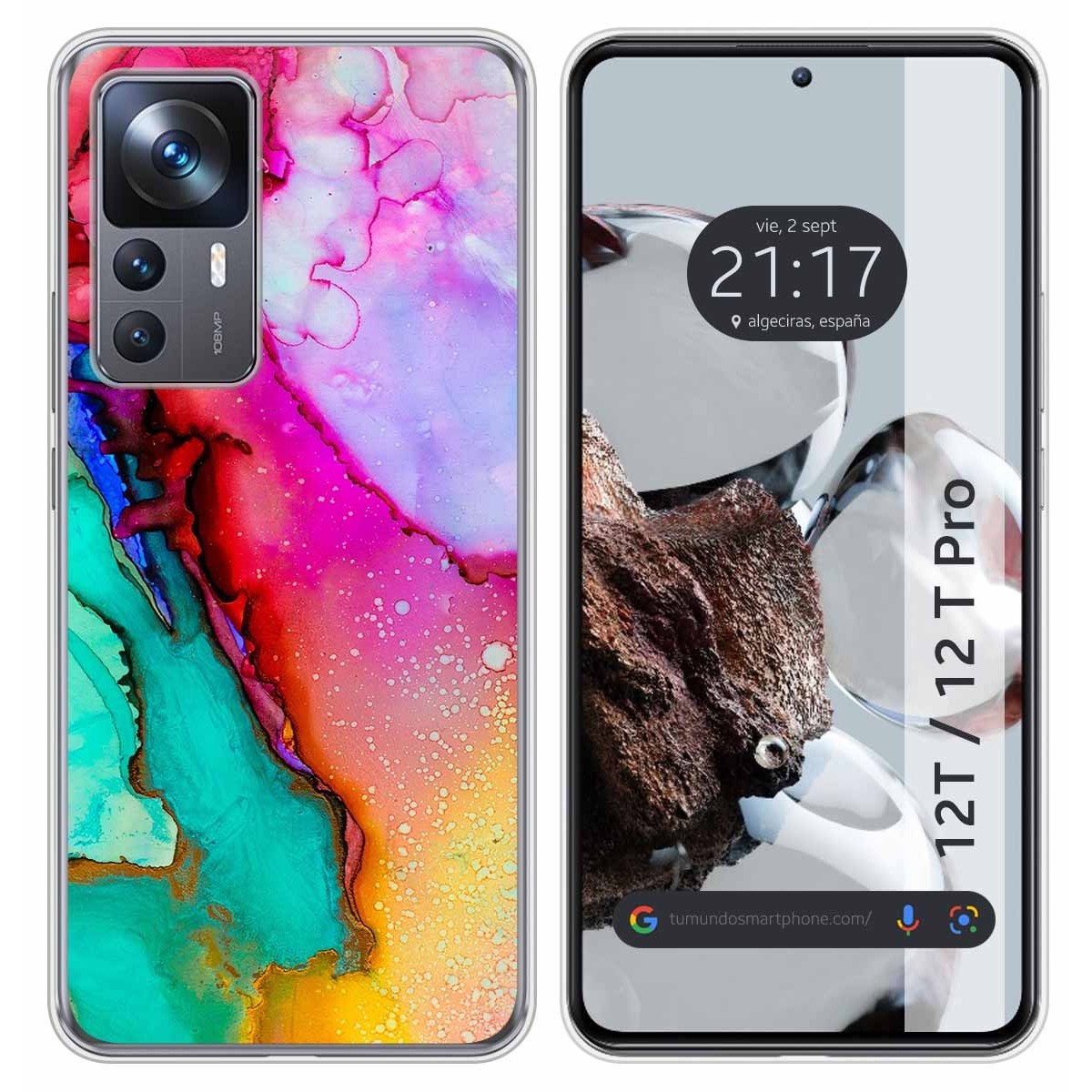 Funda Silicona para Xiaomi 12T / 12T Pro 5G diseño Mármol 15 Dibujos