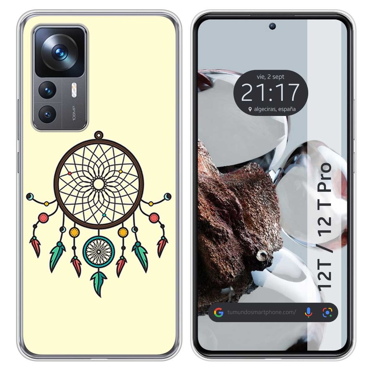Funda Silicona para Xiaomi 12T / 12T Pro 5G diseño Atrapasueños Dibujos