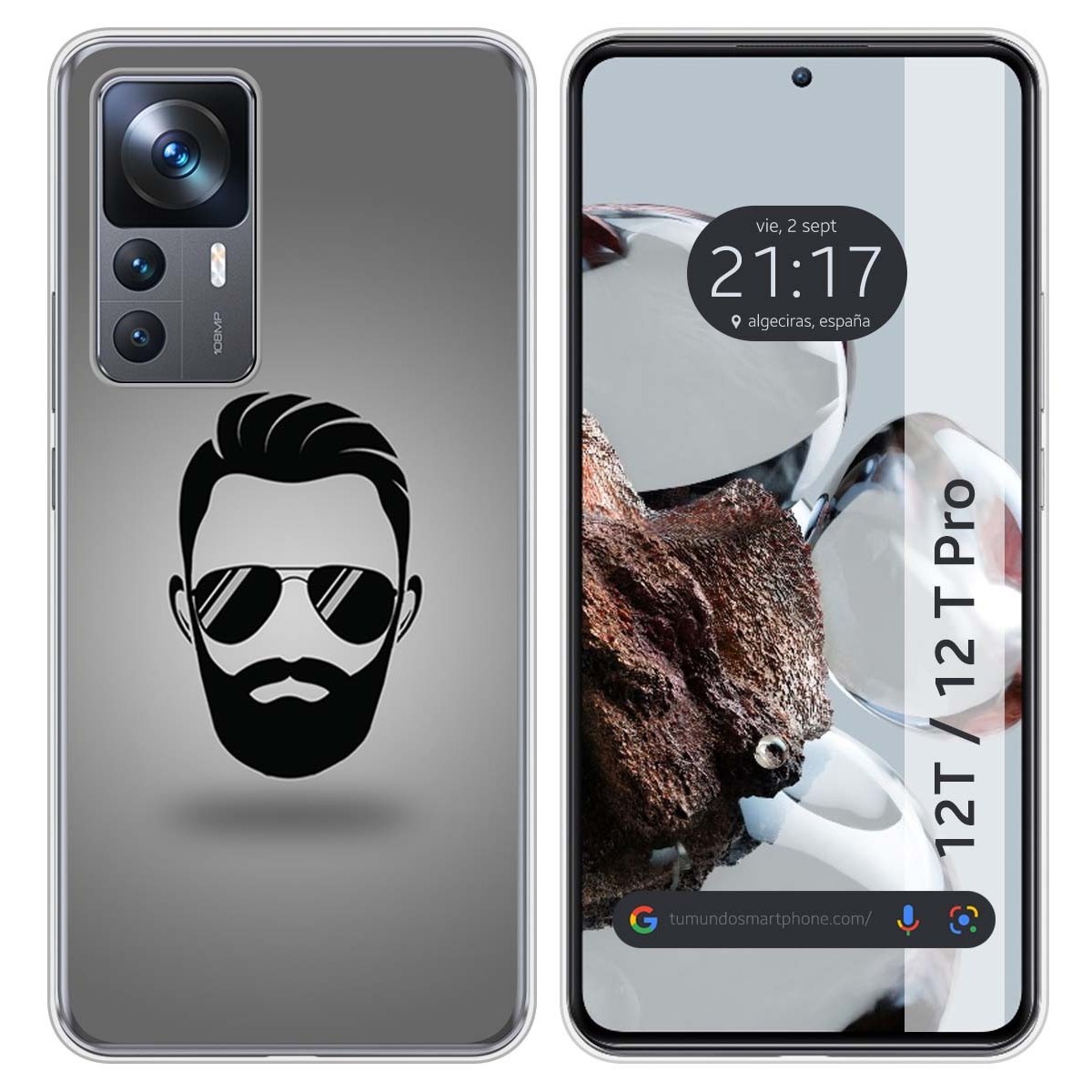 Funda Silicona para Xiaomi 12T / 12T Pro 5G diseño Barba Dibujos