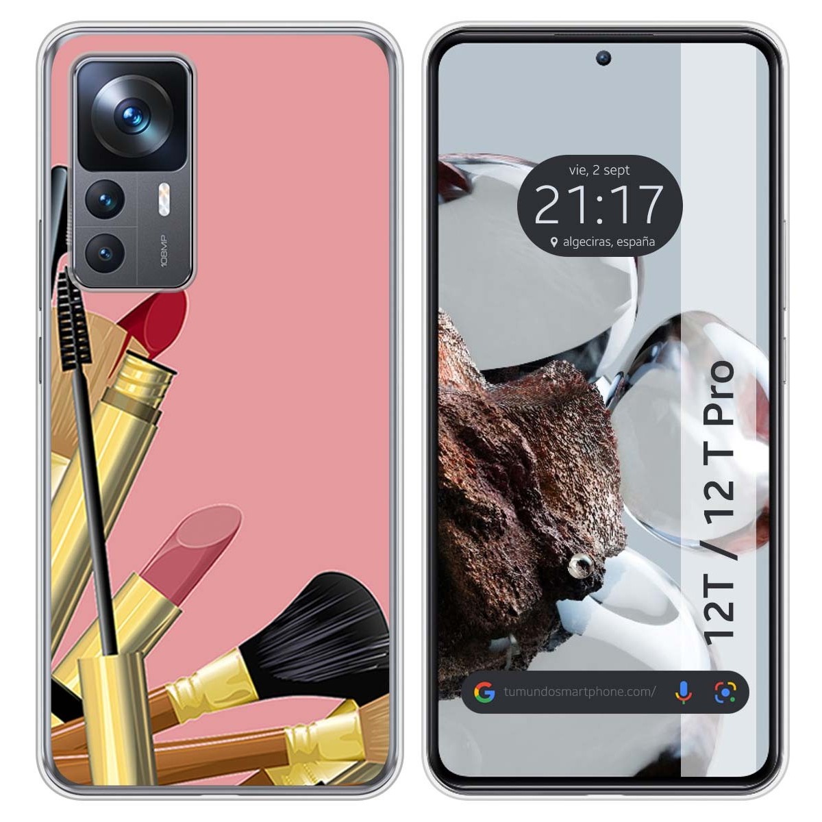 Funda Silicona para Xiaomi 12T / 12T Pro 5G diseño Brochas Dibujos