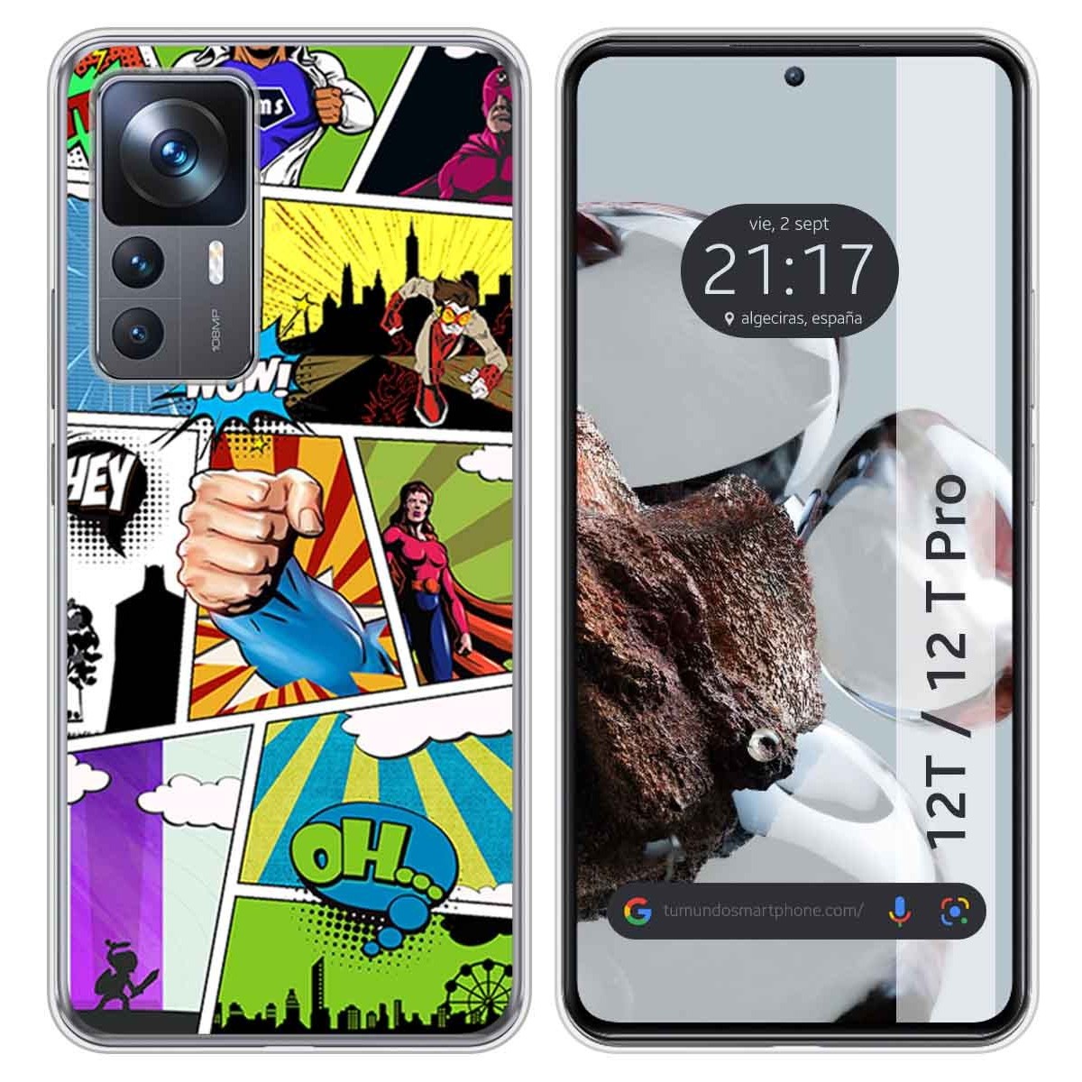 Funda Silicona para Xiaomi 12T / 12T Pro 5G diseño Comic Dibujos