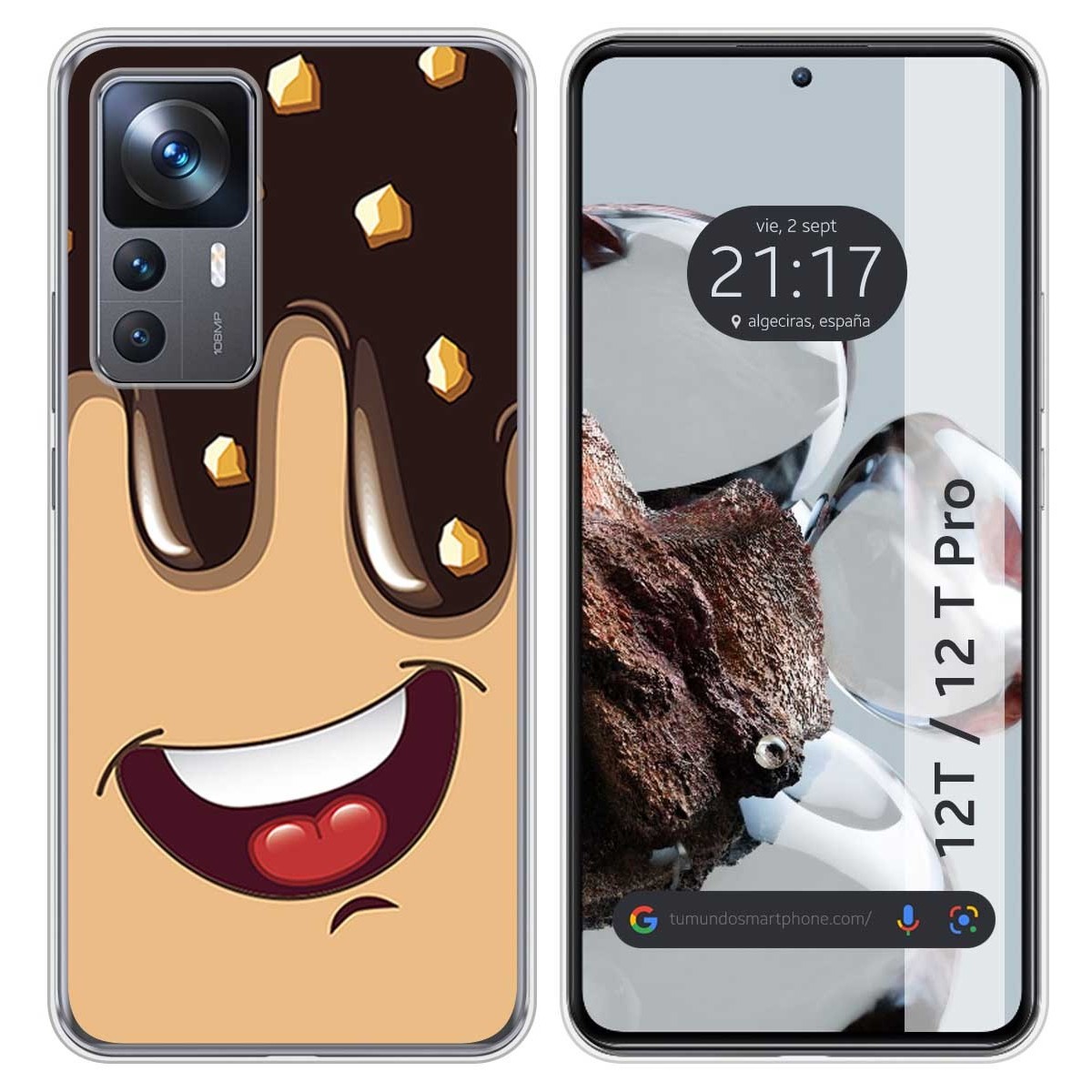 Funda Silicona para Xiaomi 12T / 12T Pro 5G diseño Helado Chocolate Dibujos