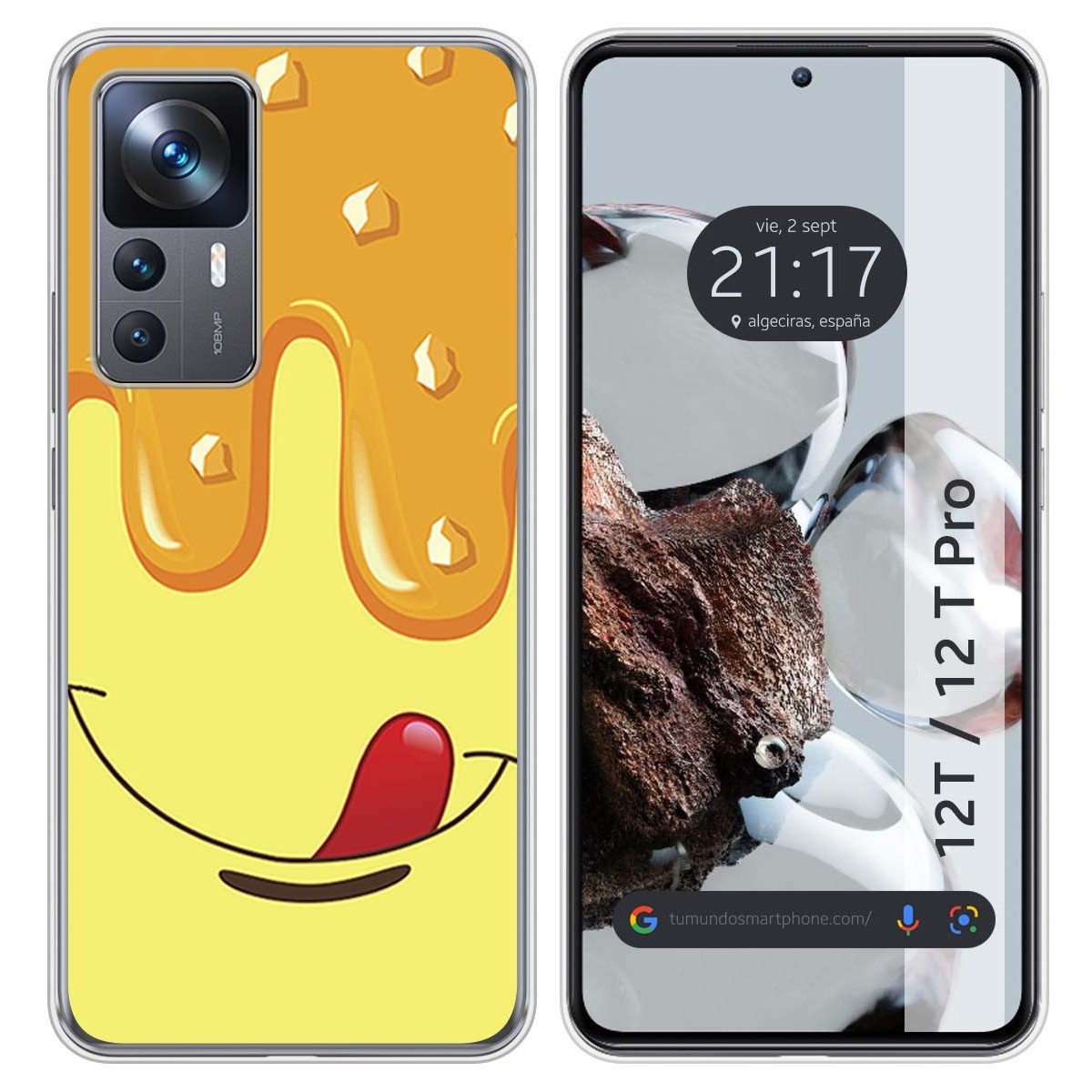 Funda Silicona para Xiaomi 12T / 12T Pro 5G diseño Helado Vainilla Dibujos