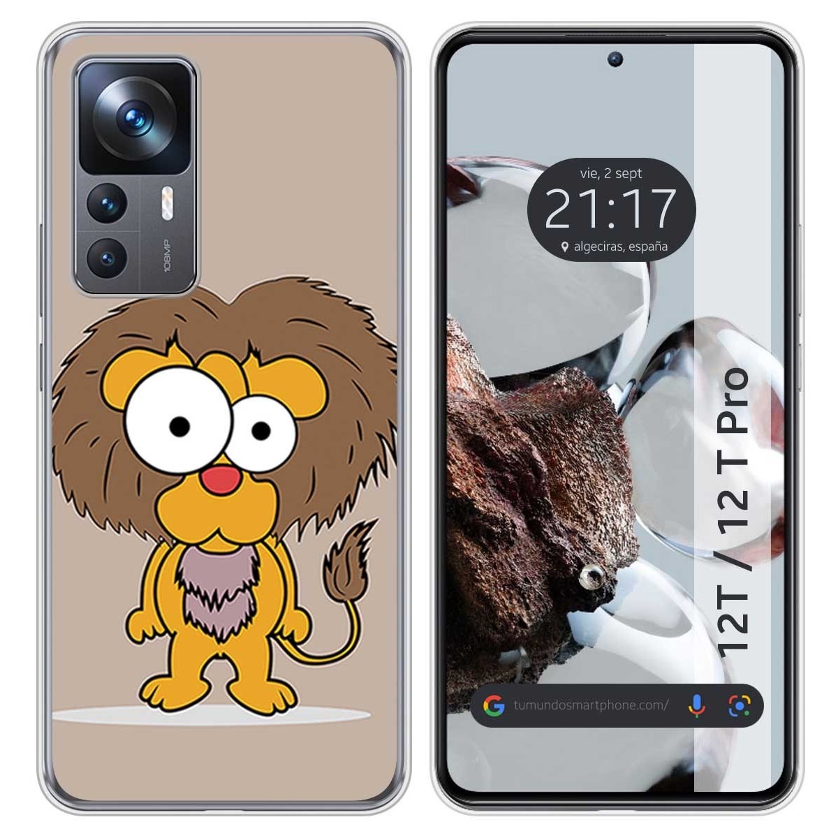 Funda Silicona para Xiaomi 12T / 12T Pro 5G diseño Leon Dibujos