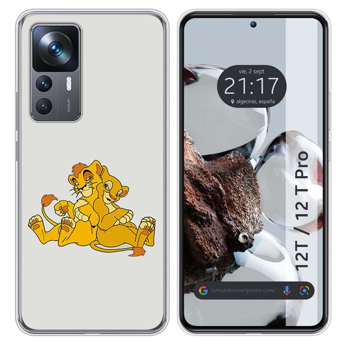 Funda Silicona para Xiaomi 12T / 12T Pro 5G diseño Leones Dibujos