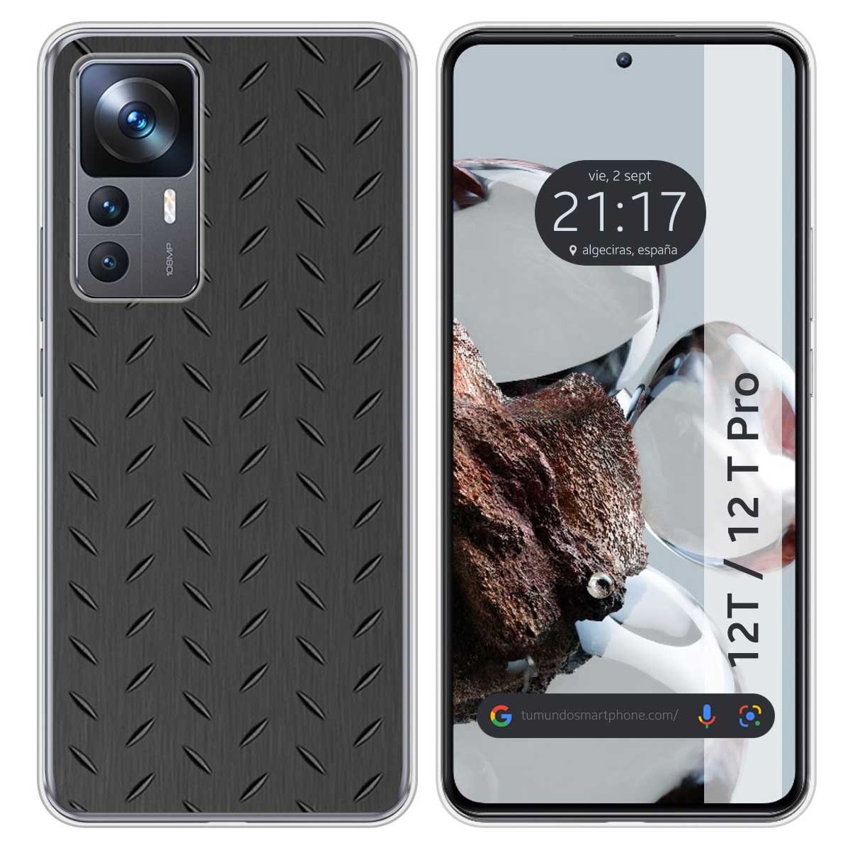 Funda Silicona para Xiaomi 12T / 12T Pro 5G diseño Metal Dibujos