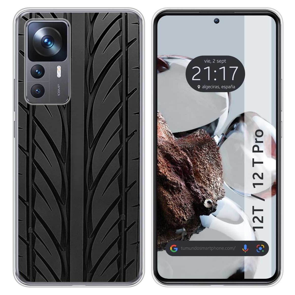 Funda Silicona para Xiaomi 12T / 12T Pro 5G diseño Neumatico Dibujos