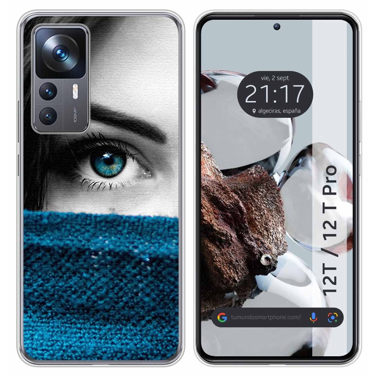 Funda Silicona para Xiaomi 12T / 12T Pro 5G diseño Ojo Dibujos