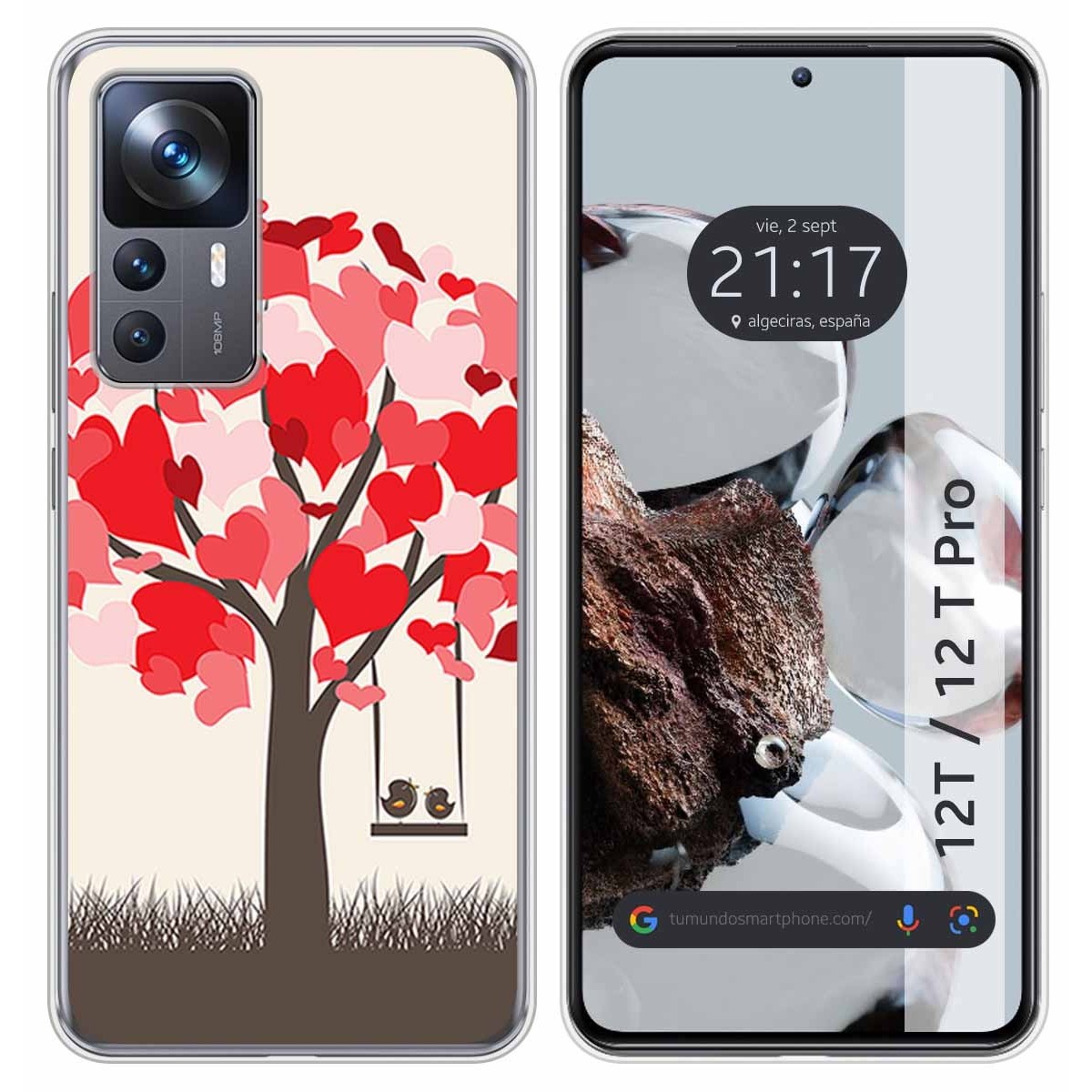 Funda Silicona para Xiaomi 12T / 12T Pro 5G diseño Pajaritos Dibujos