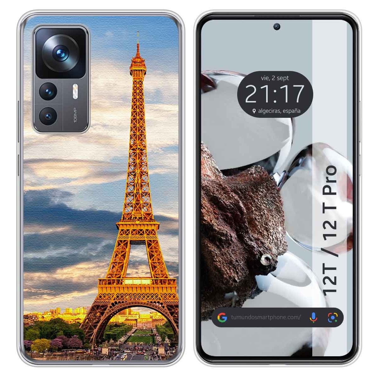 Funda Silicona para Xiaomi 12T / 12T Pro 5G diseño Paris Dibujos