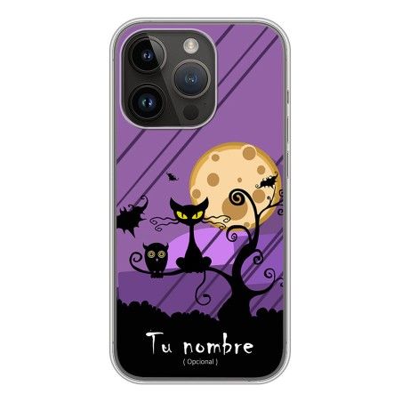Funda Silicona diseño Halloween Luna Llena