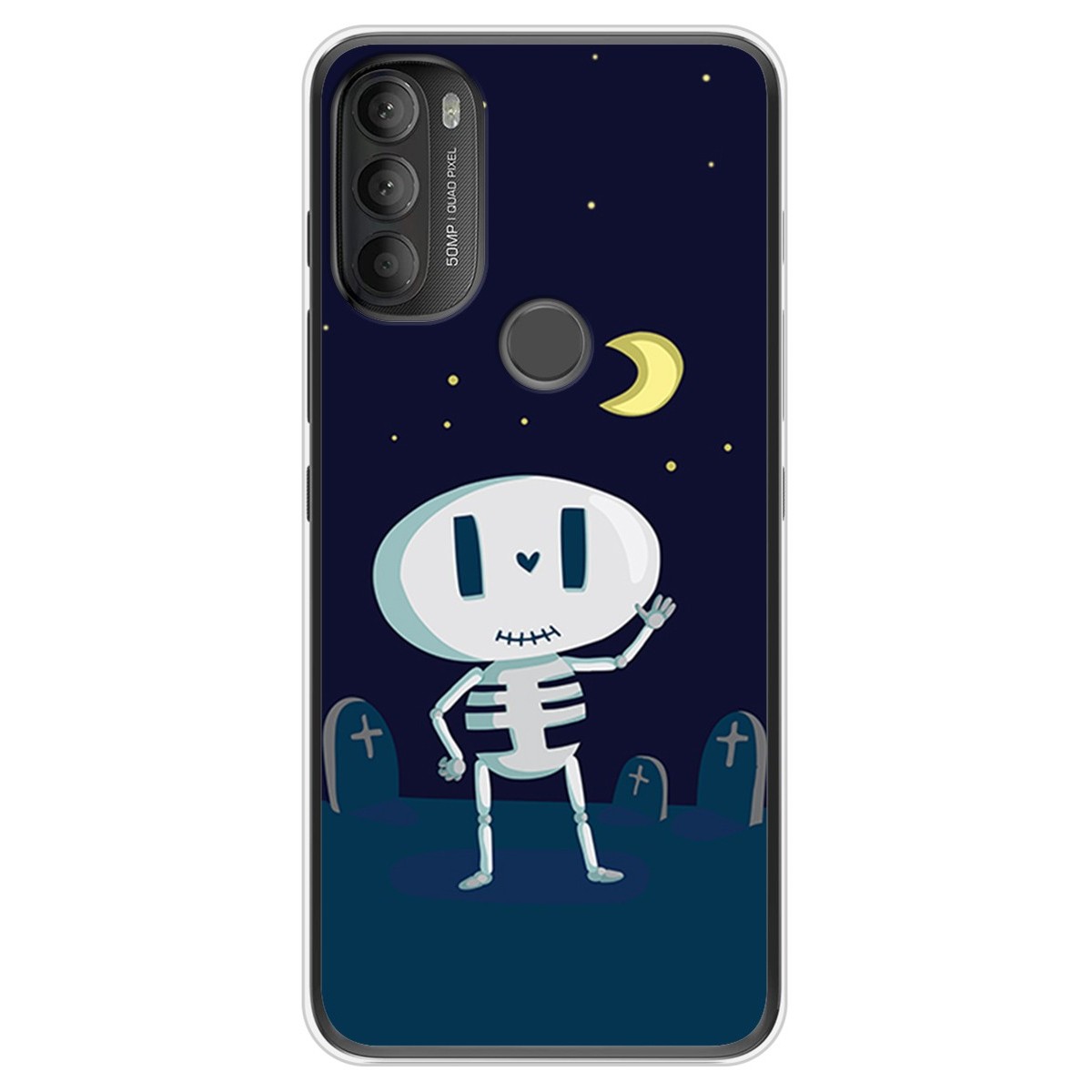 Funda Silicona diseño Halloween Esqueleto