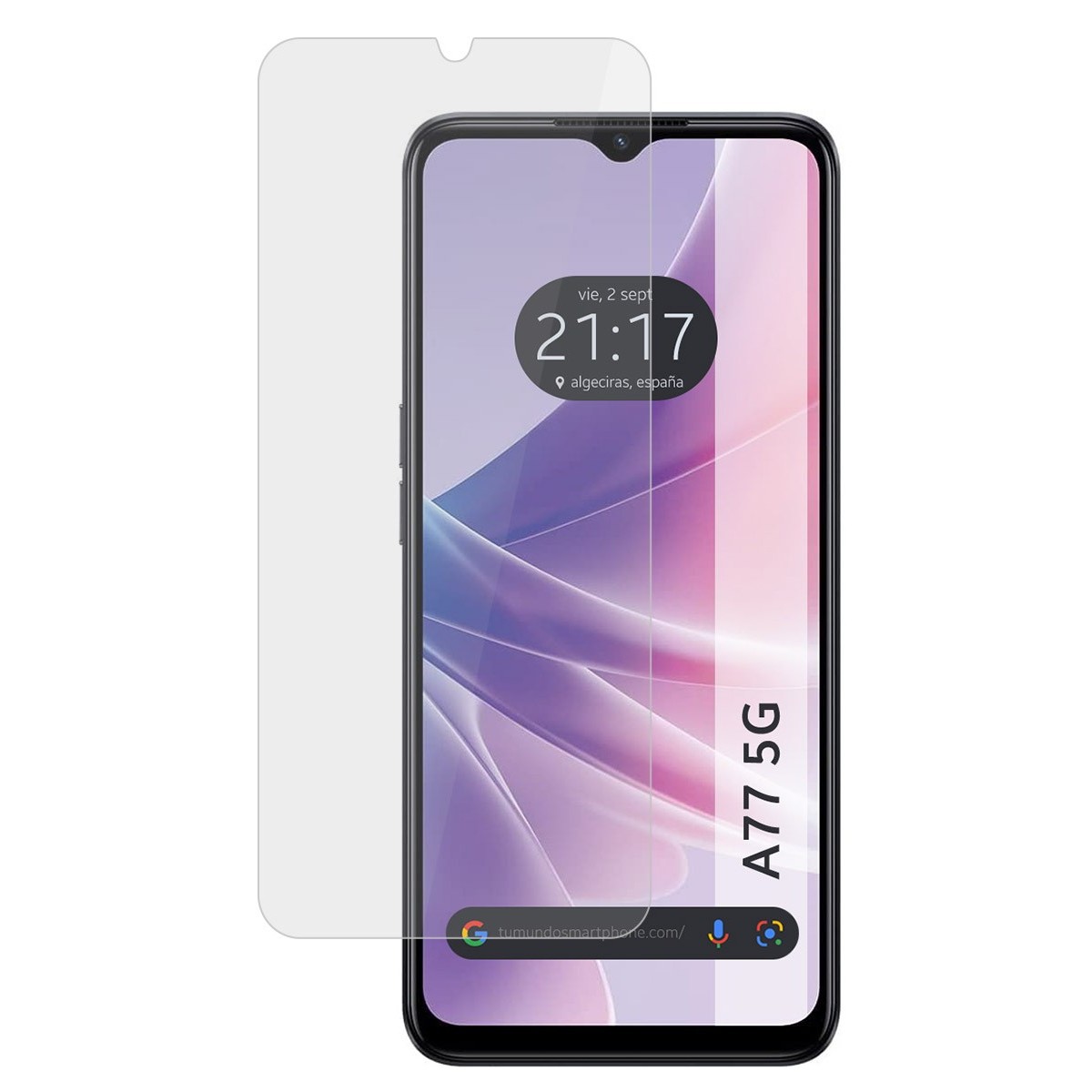 Protector Cristal Templado para Oppo A77 5G Vidrio