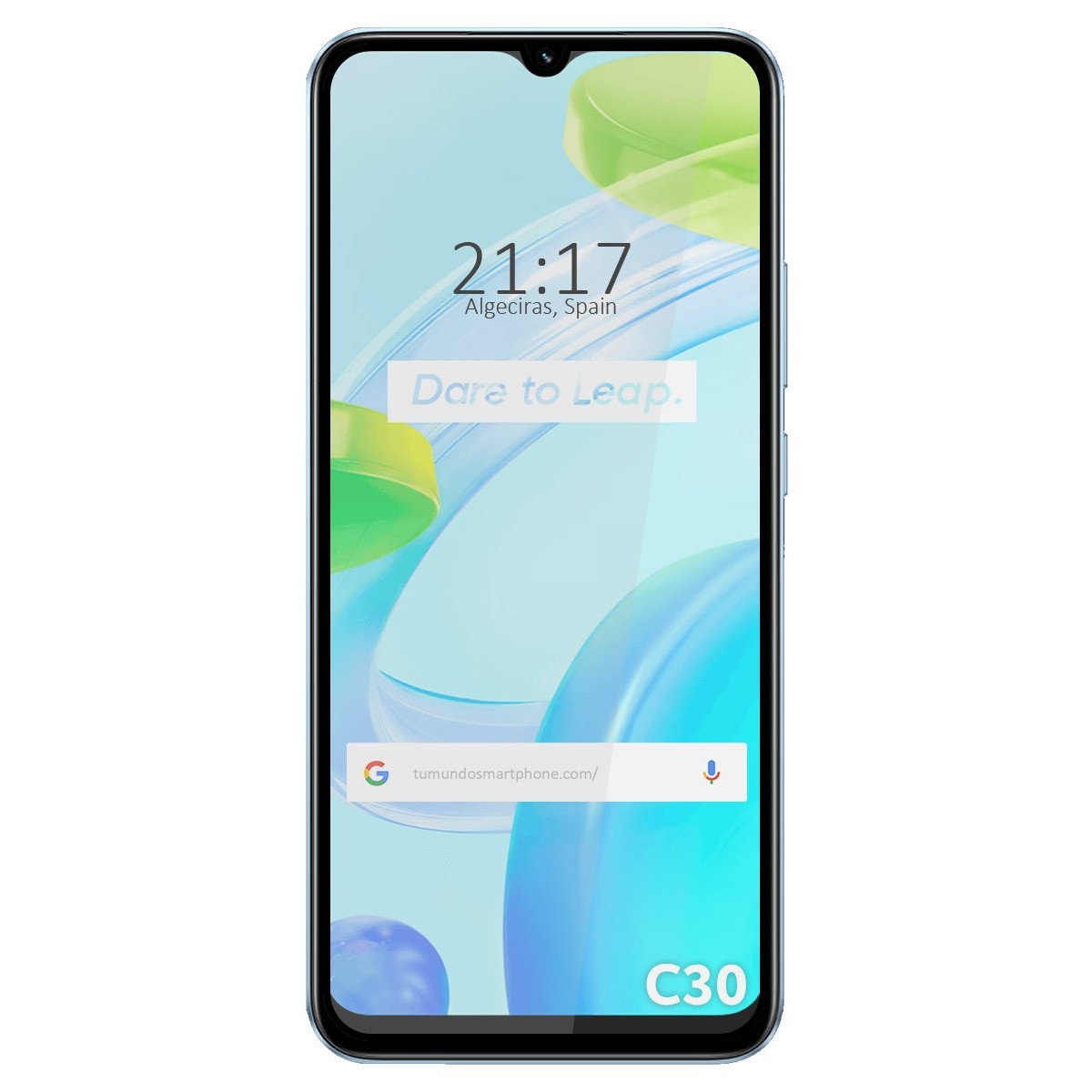 Protector Cristal Templado Completo 5D Full Glue Negro para Realme C30 Vidrio