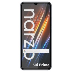 Protector Cristal Templado Completo 5D Full Glue Negro para Realme Narzo 50i Prime Vidrio 2