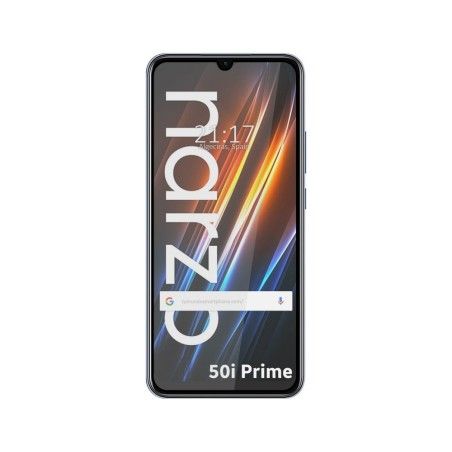 Protector Cristal Templado Completo 5D Full Glue Negro para Realme Narzo 50i Prime Vidrio