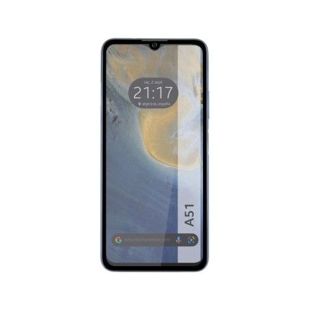 Protector Cristal Templado Completo 5D Full Glue Negro para ZTE Blade A51 Vidrio