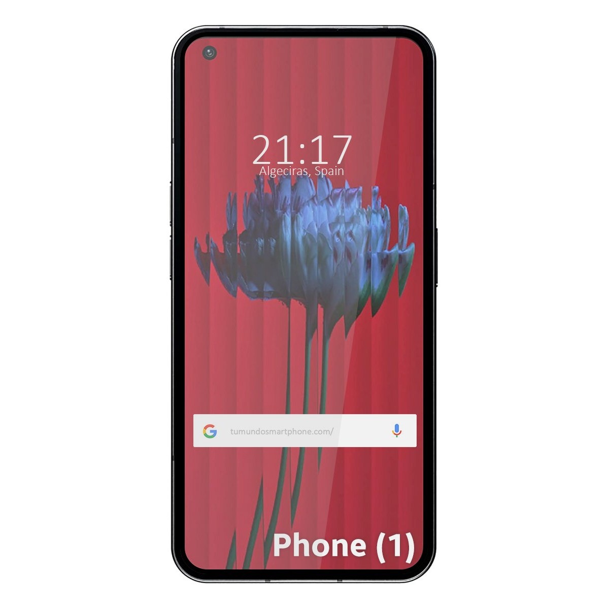 Protector Cristal Templado Completo 5D Full Glue Negro para Nothing Phone 1 Vidrio