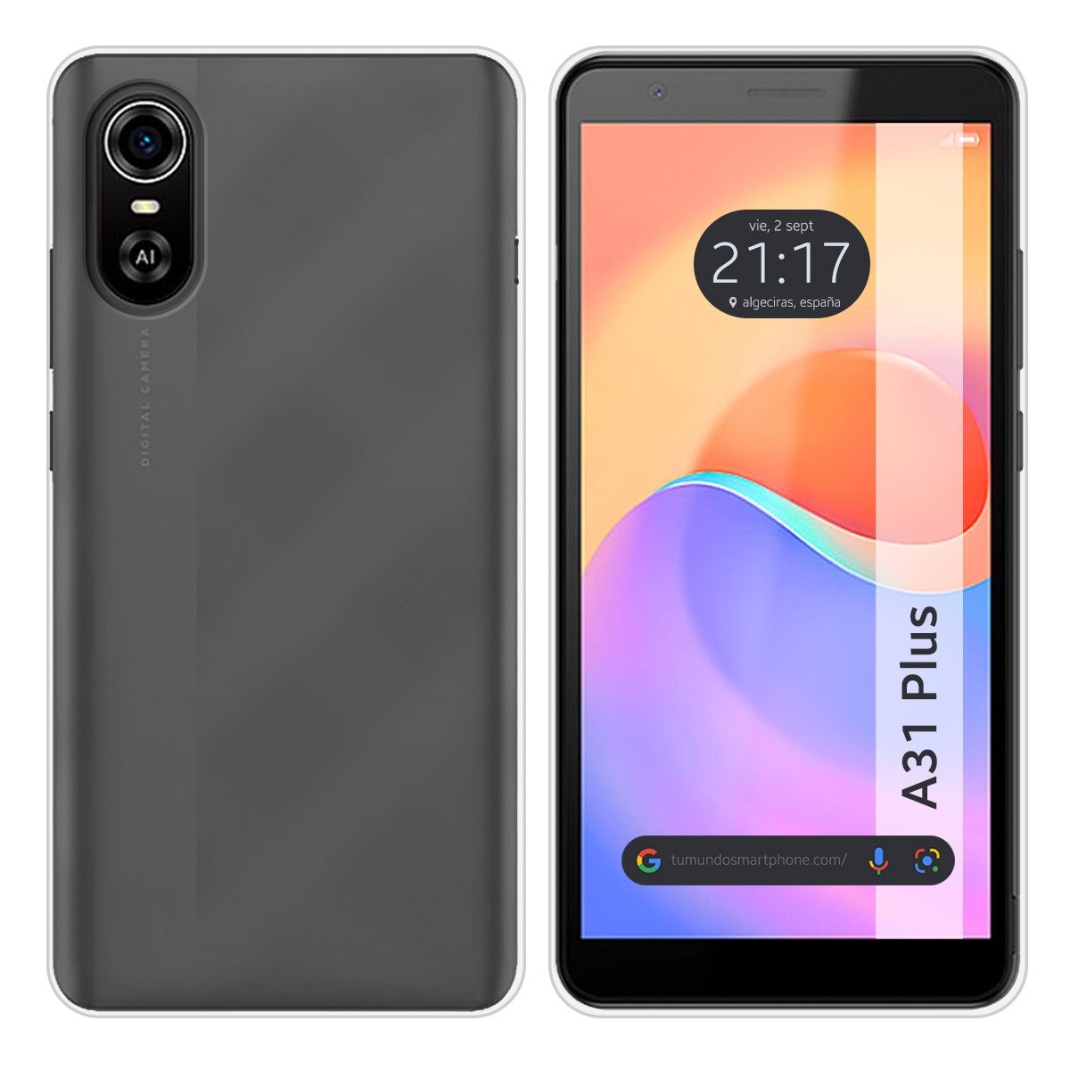 Funda Silicona Gel TPU Transparente para ZTE Blade A31 Plus