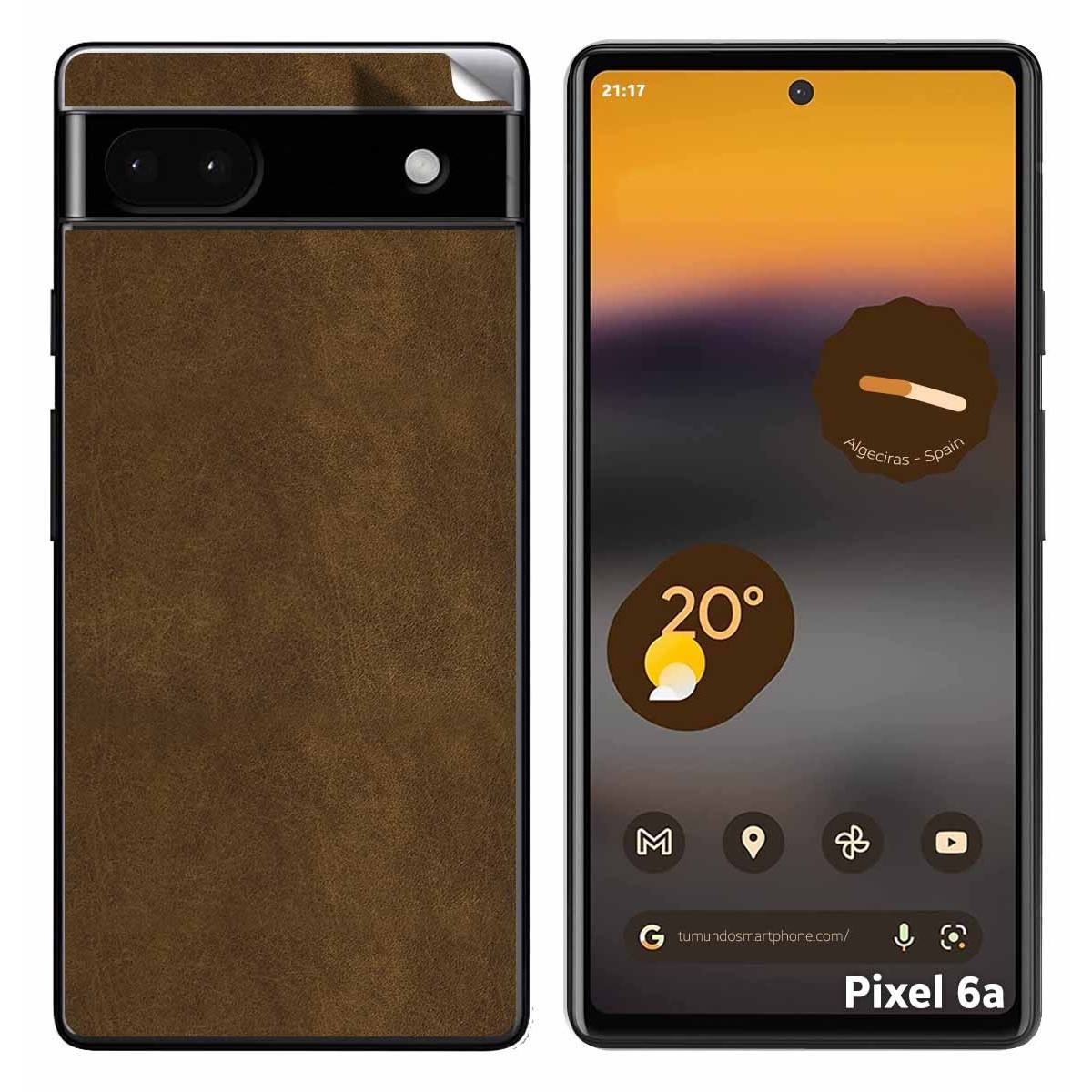 Pegatina Vinilo Autoadhesiva Textura Piel para Google Pixel 6A
