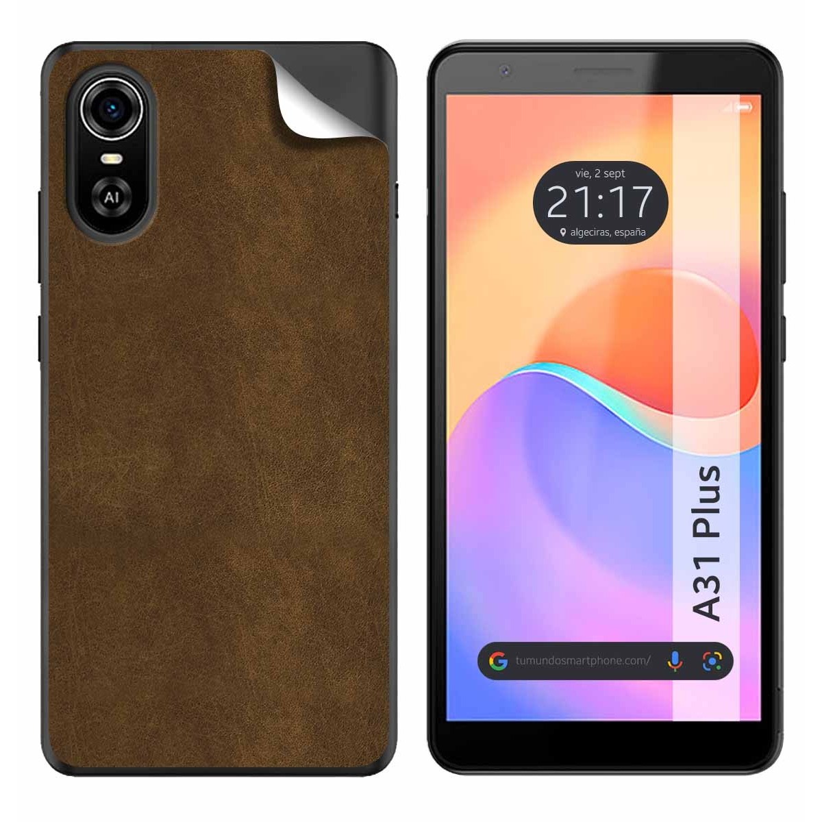 Pegatina Vinilo Autoadhesiva Textura Piel para ZTE Blade A31 Plus
