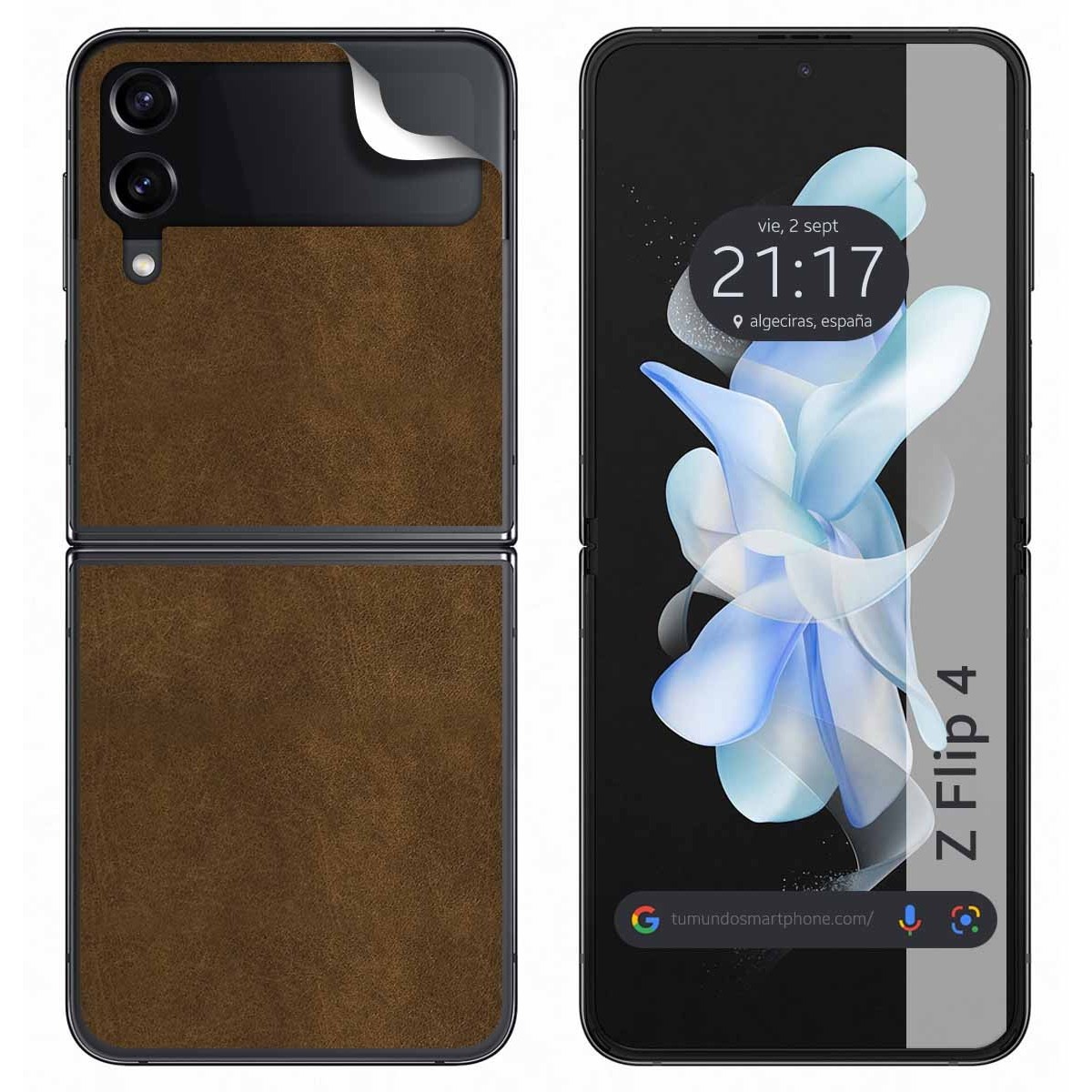 Pegatina Vinilo Autoadhesiva Textura Piel para Samsung Galaxy Z Flip 4 5G