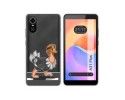 Funda Silicona Transparente para ZTE Blade A31 Plus diseño Avestruz Dibujos