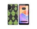 Funda Silicona Transparente para ZTE Blade A31 Plus diseño Cactus Dibujos
