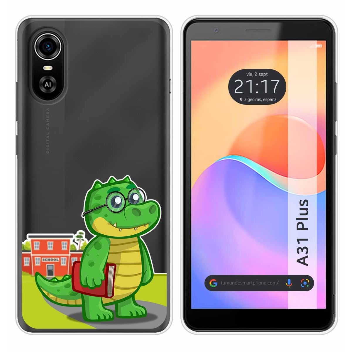 Funda Silicona Transparente para ZTE Blade A31 Plus diseño Coco Dibujos