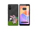 Funda Silicona Transparente para ZTE Blade A31 Plus diseño Conejo Dibujos